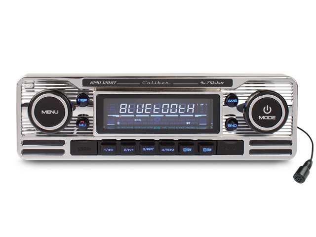 Auto Radio mit Bluetooth - 1 DIN - USB - 18 Eigenschaftskanäle - Retro Look (RMD120BT)