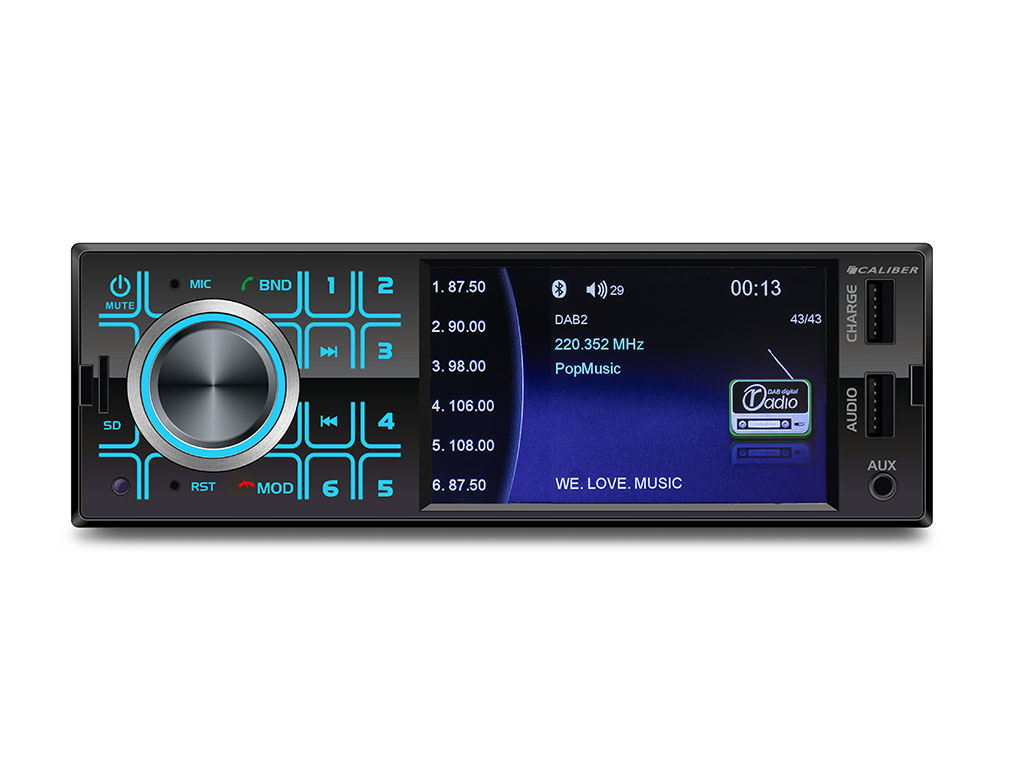 Car radio with Bluetooth, USB, AUX - 4 inch screen - Reversing camera connection - Extra USB (RMD404DAB -BT) - Image 5
