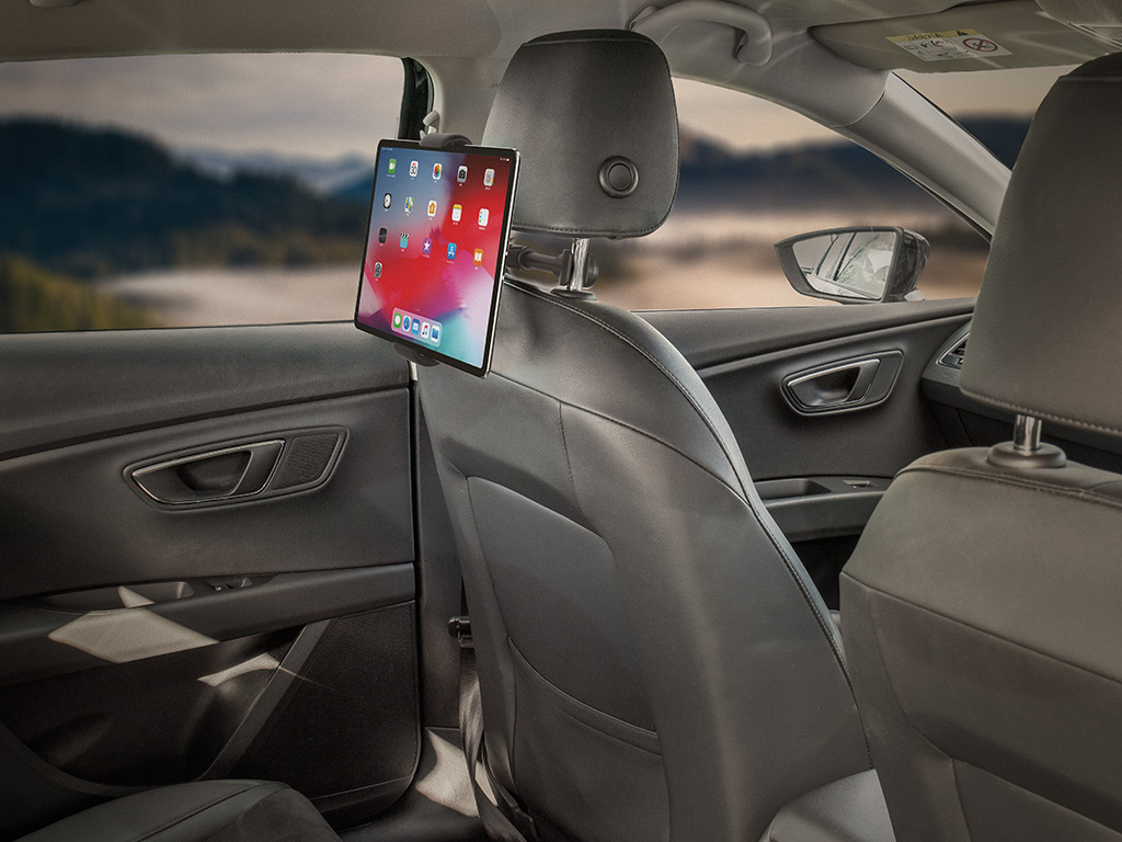 Tablet- und Telefonhalterung für 7 bis 12,9 Zoll - Auto-Kopfstütze - drehbar (CNC17) – Bild 2