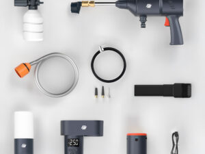 PowerSnap - Bike & Outdoor Kit - Power Bank, Flashlight, Pressure Washer & Tire Inflator - Modular System (CPS-SET-01)