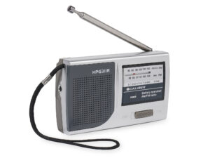 Portable radio on batteries - pocket size Miniradio - AM/FM Radio with headphone connection (HPG311R)