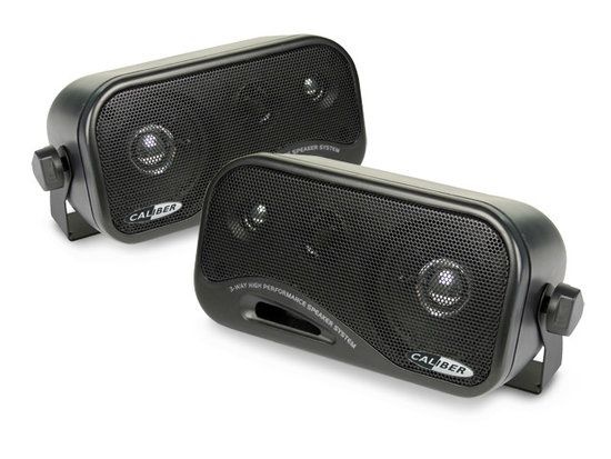 3 -way car speakers - for superstructure in car or truck - 120W/90dB - set of 2 incl. Assembly set (CSB2)