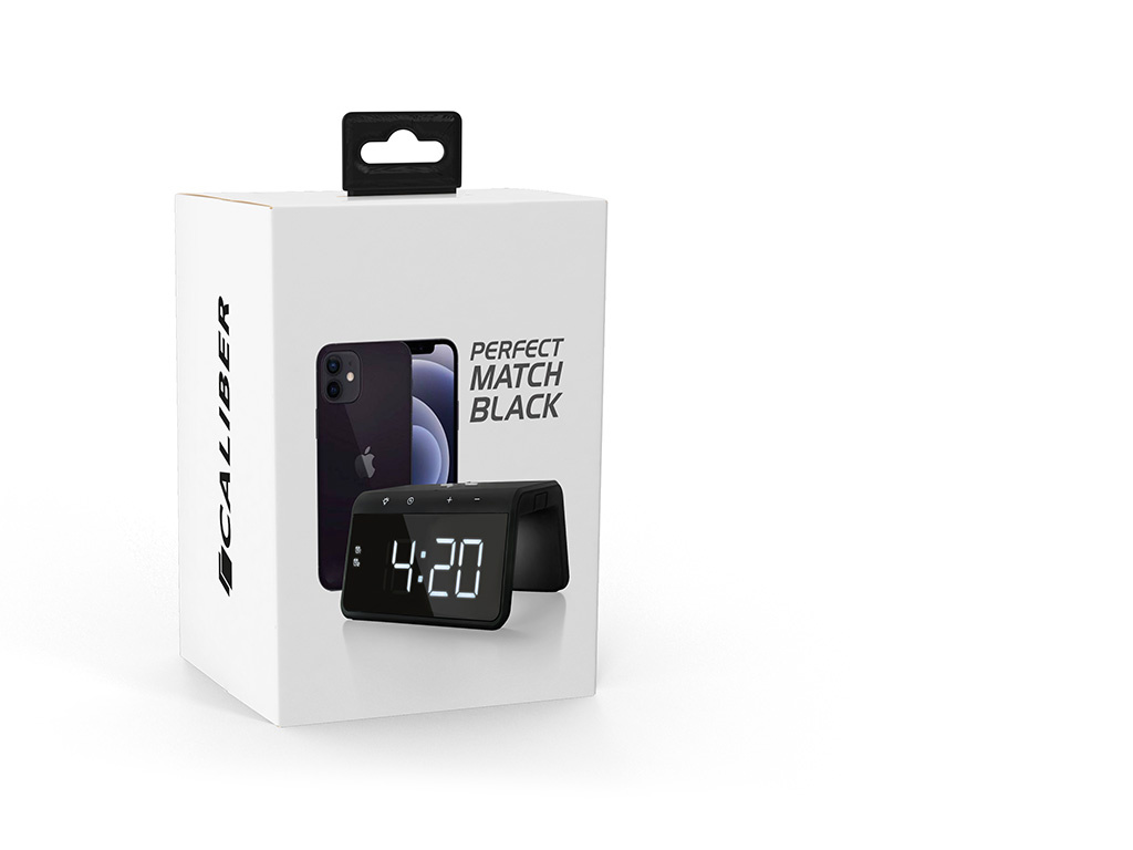 Réveil Numérique avec chargeur sans fil - Double Réveil - Veilleuse et Lumière de Réveil (HCG019QI-BA) – Image 4