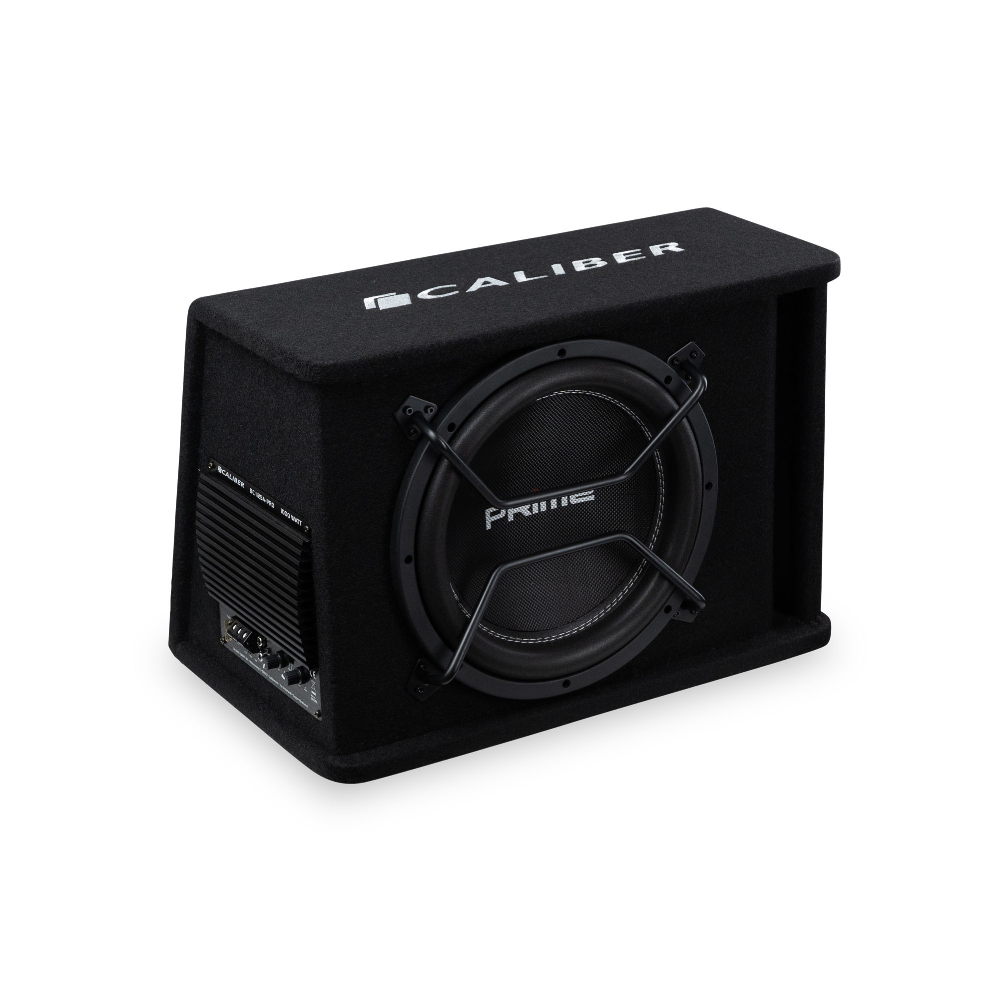 Caisson de basses voiture Caliber – Subwoofer de voiture avec amplificateur – 1000 watts de puissance de crête – Subwoofer de voiture 12 pouces – 25 à 3800 Hz (BC112SA-PRO) – Image 3