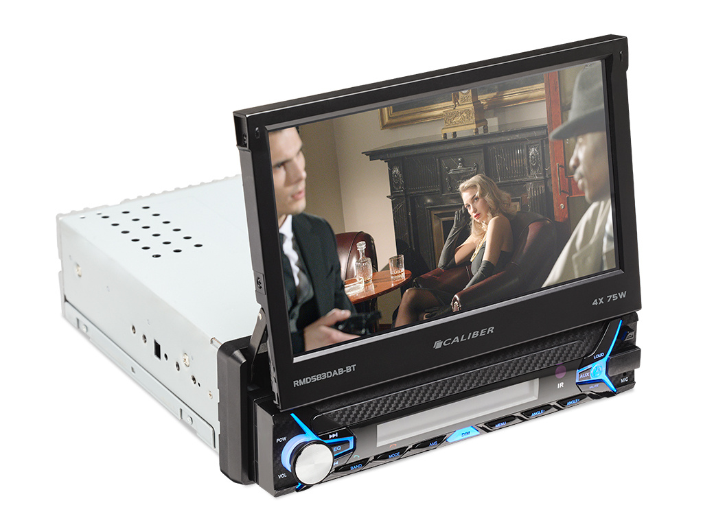 Car radio with Flip Screen - Bluetooth - DAB+ - USB - SD - AUX - 1 DIN - Single DIN - Rearview Camera Input (RMD583DAB-BT) - Image 4