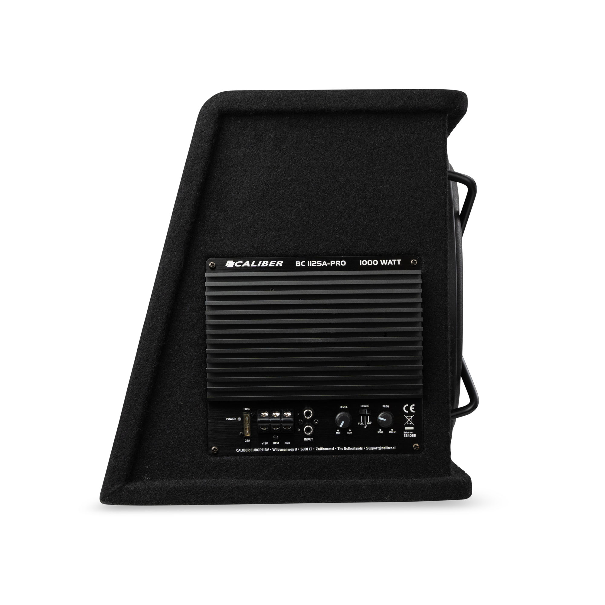 Caisson de basses voiture Caliber – Subwoofer de voiture avec amplificateur – 1000 watts de puissance de crête – Subwoofer de voiture 12 pouces – 25 à 3800 Hz (BC112SA-PRO) – Image 4
