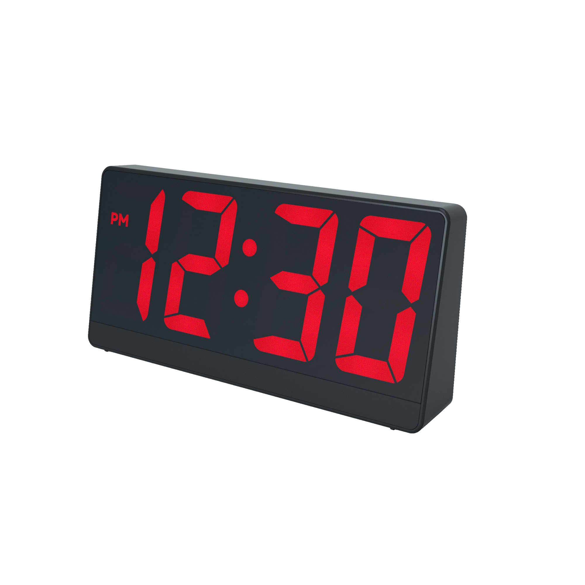 Digital Alarm Clock with Snooze Function - Dual Alarm Clock - Large Red Display - Sleek Design (HCG006)